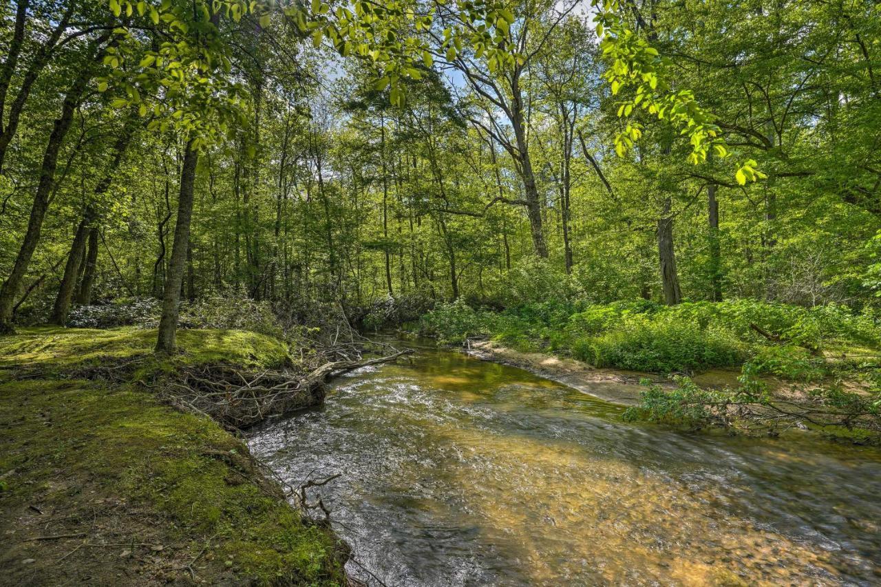 Cozy Tellico Plains Cabin With Large Mountain Creek! Exterior foto