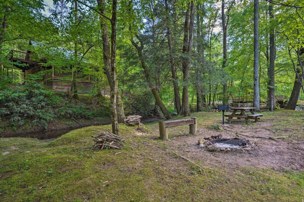 Cozy Tellico Plains Cabin With Large Mountain Creek! Exterior foto