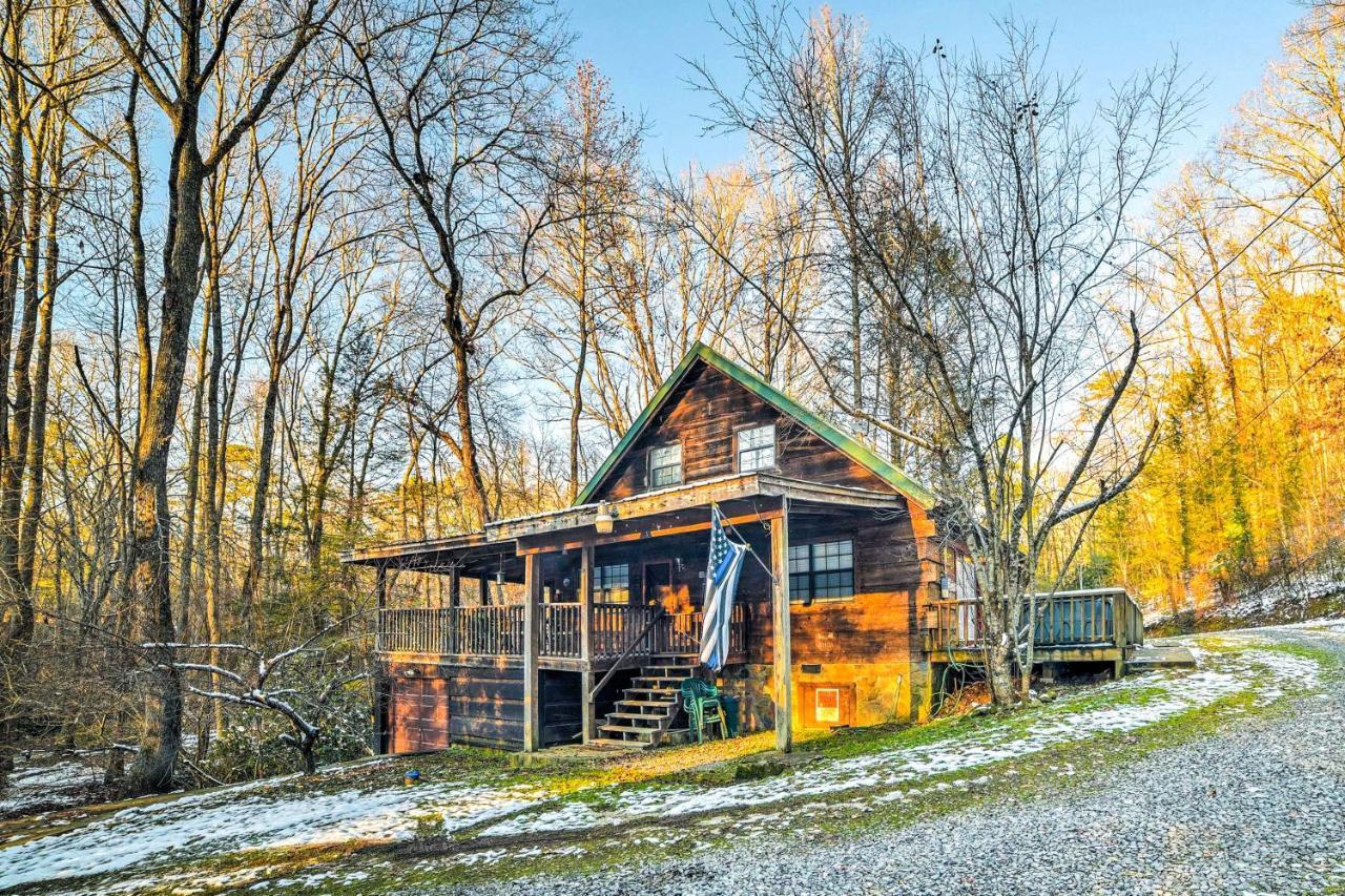 Cozy Tellico Plains Cabin With Large Mountain Creek! Exterior foto